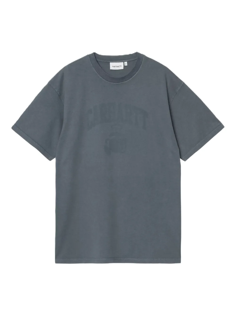 grey t-shirt, front view