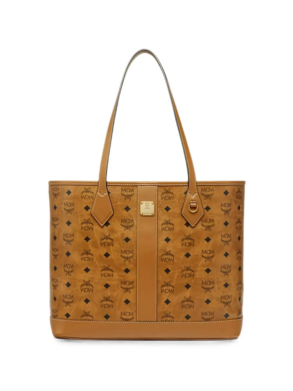 Tan bag, front view