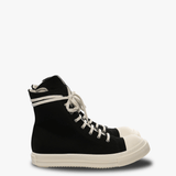 Black sneakers, front view