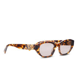 Red sunglasses, side view