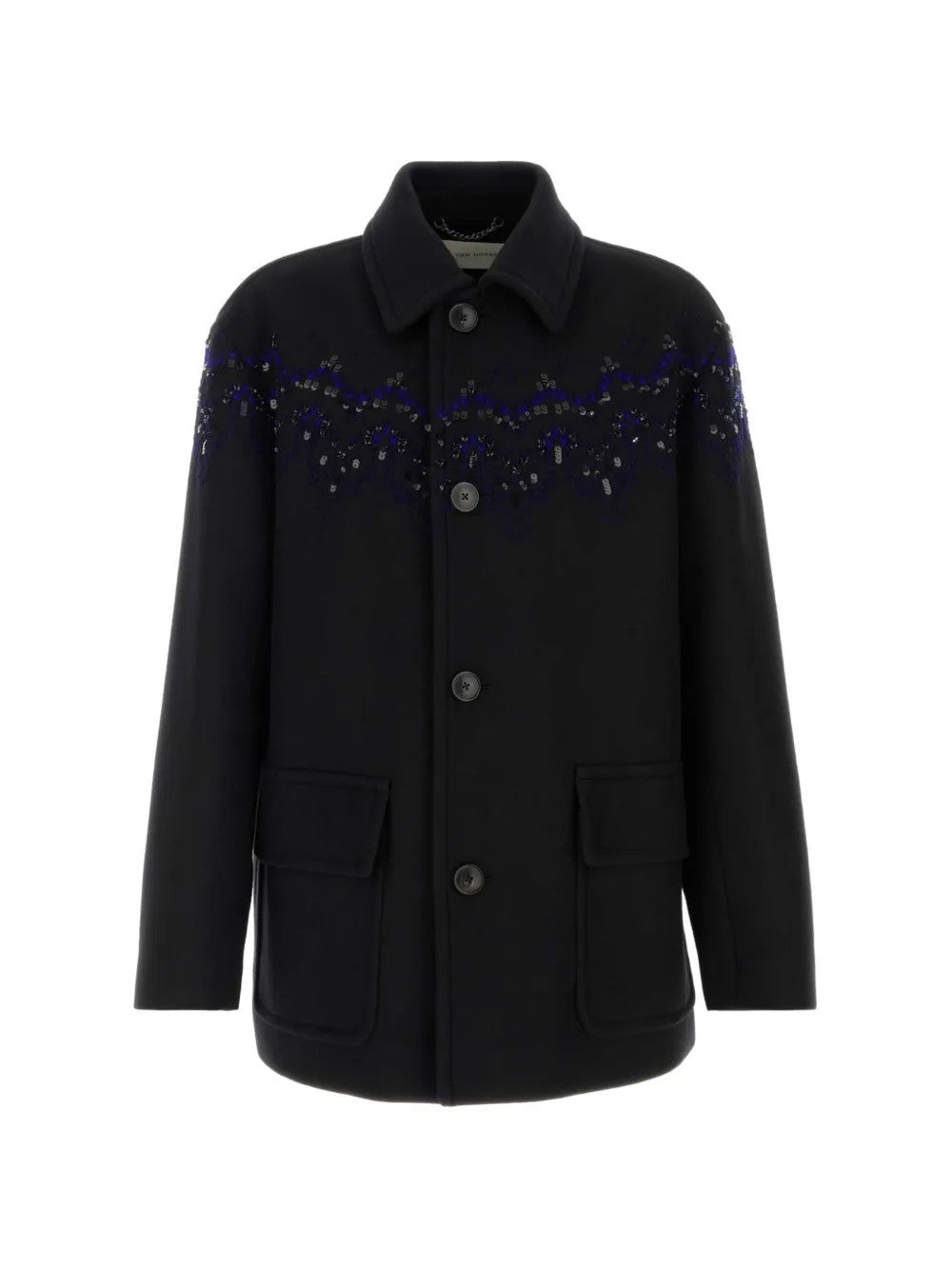 Black jacket, front view