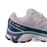 Tan shoes, side view