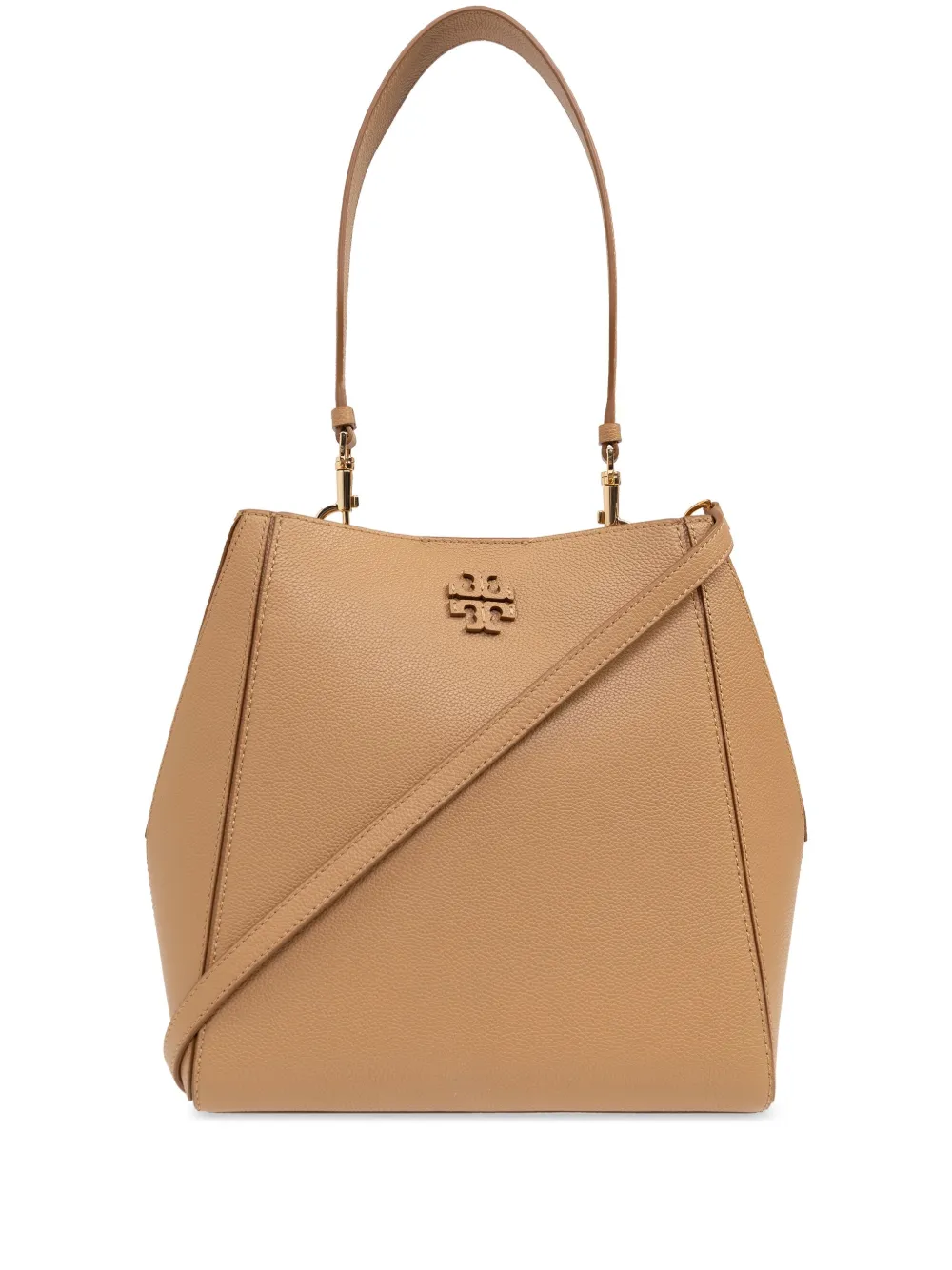 Tan bag, front view