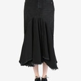 VETEMENTS - Women Denim Midi Skirt