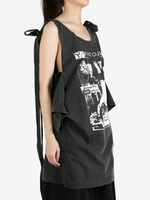 Y/PROJECT - Women Multiscarf Rock Band Print Dress