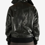 Black jacket worn by a person, showing the jacket's fit