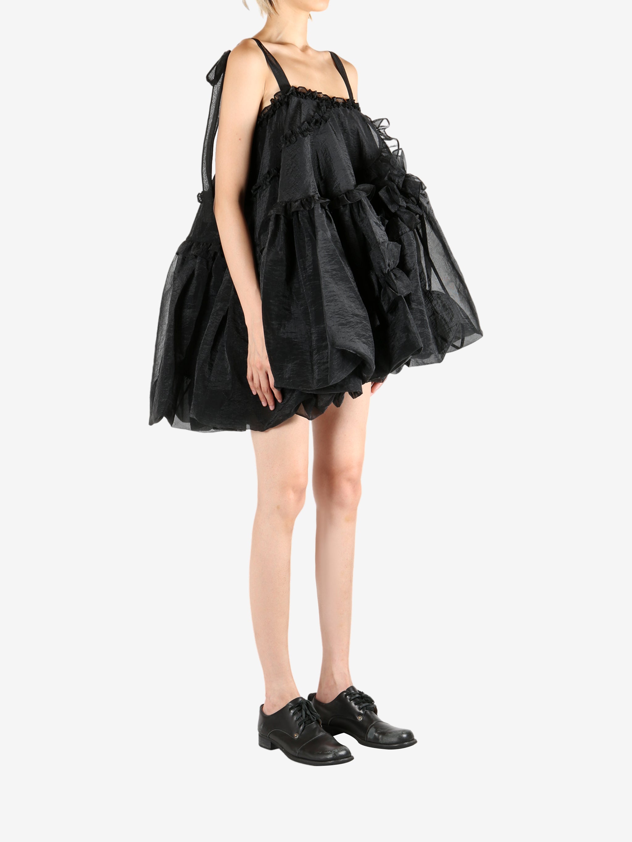 Black dress, full body view