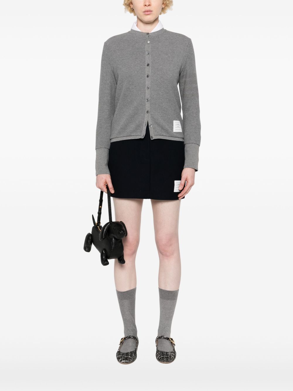 THOM BROWNE - Women Crew Neck Cardigan