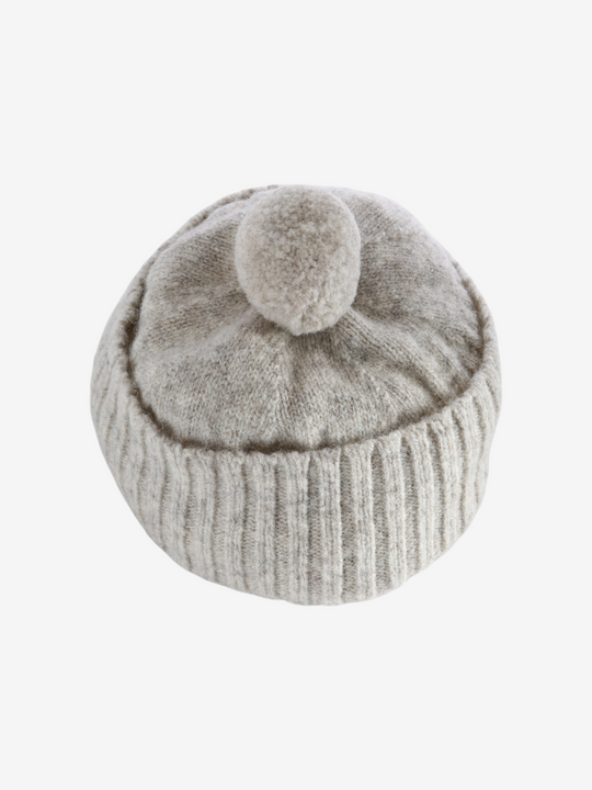 Tan hat, front view