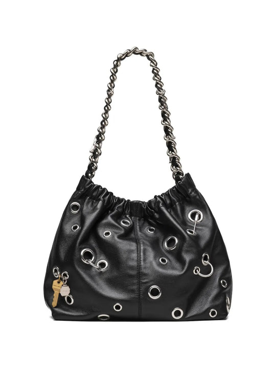Black bag, back view