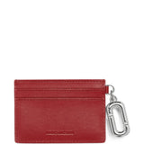 Red accessories, front view