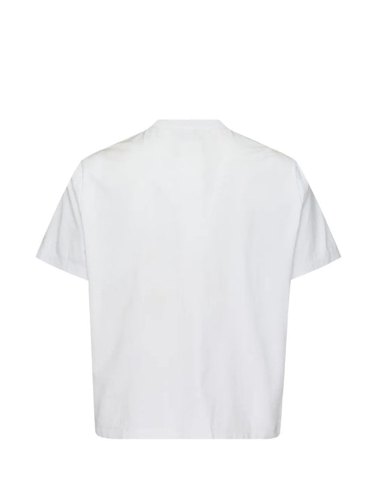 White t-shirt, back view