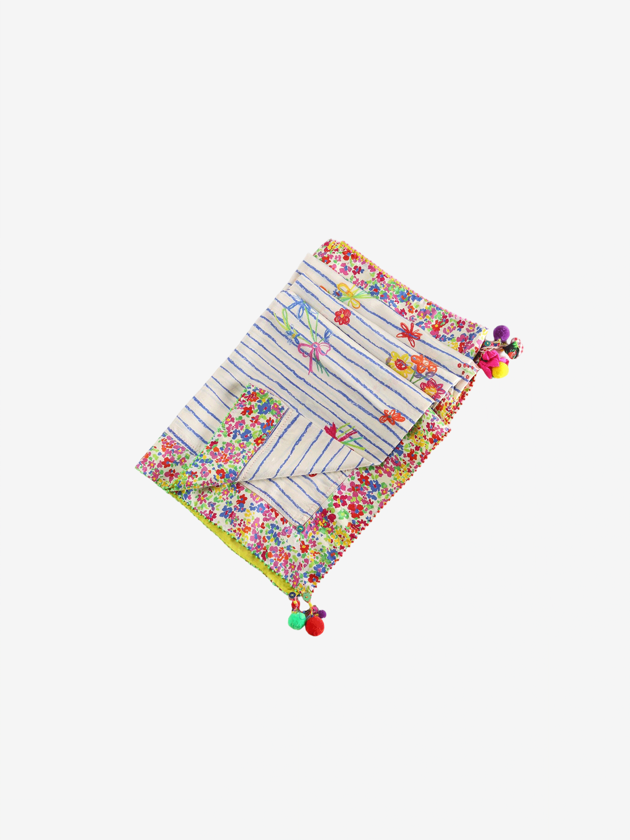 Pink scarf,front view