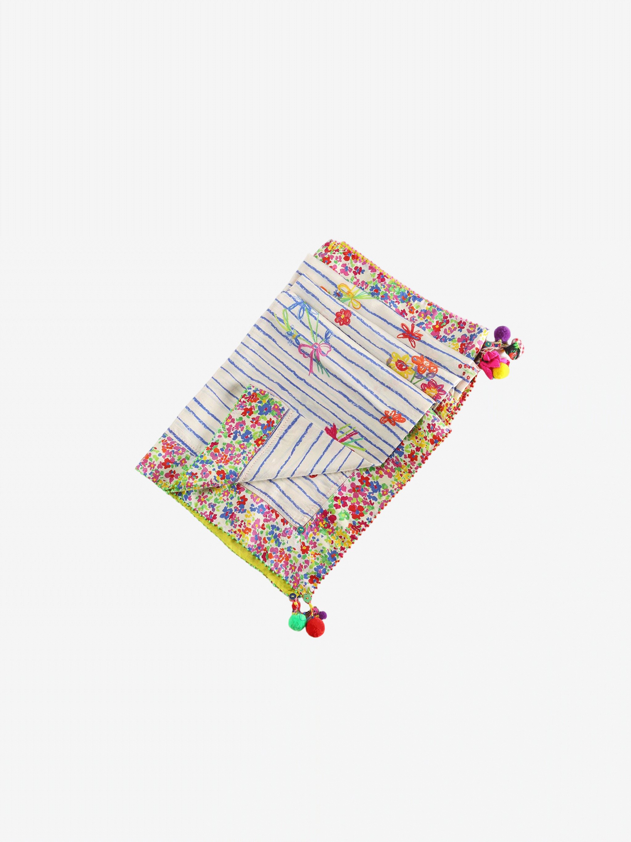 Pink scarf,front view