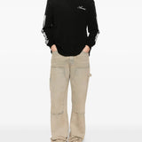 Black t-srhit, full body view