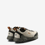 Tan sneakers, back view