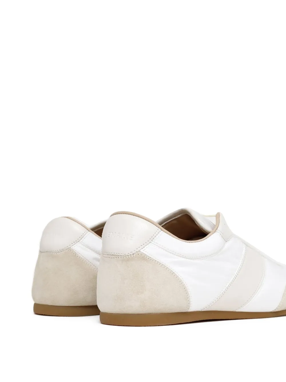 White sneakers, back view