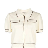 Tan shirt, front view