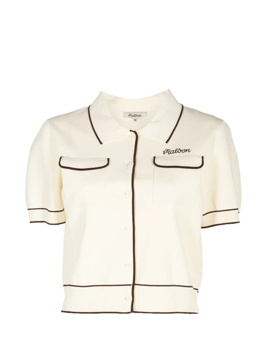 Tan shirt, front view