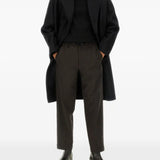 Black knitwear, full body view