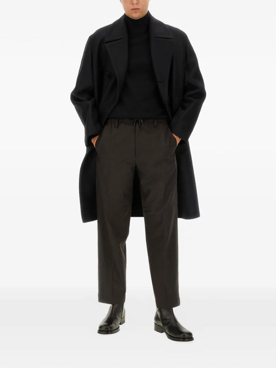 Black knitwear, full body view