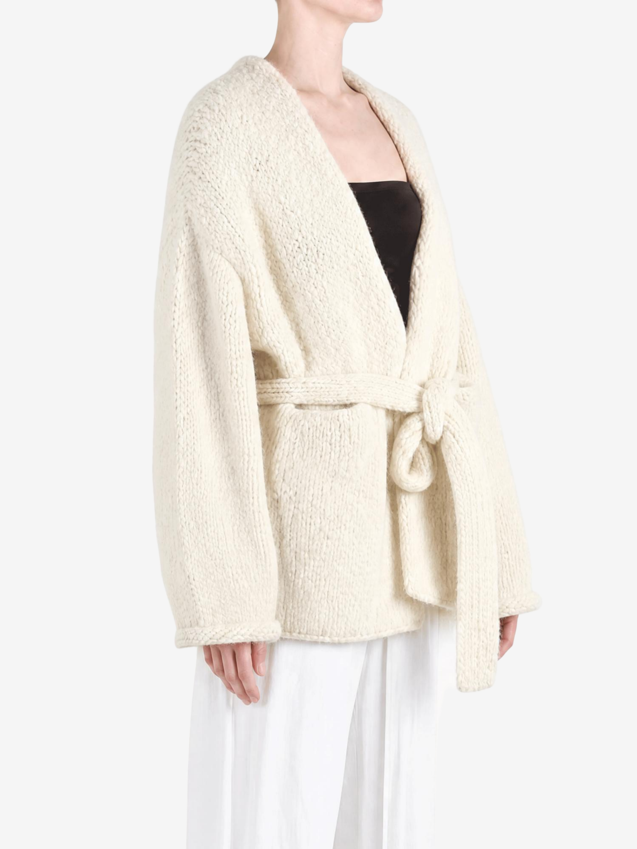 Tan jacket, front view