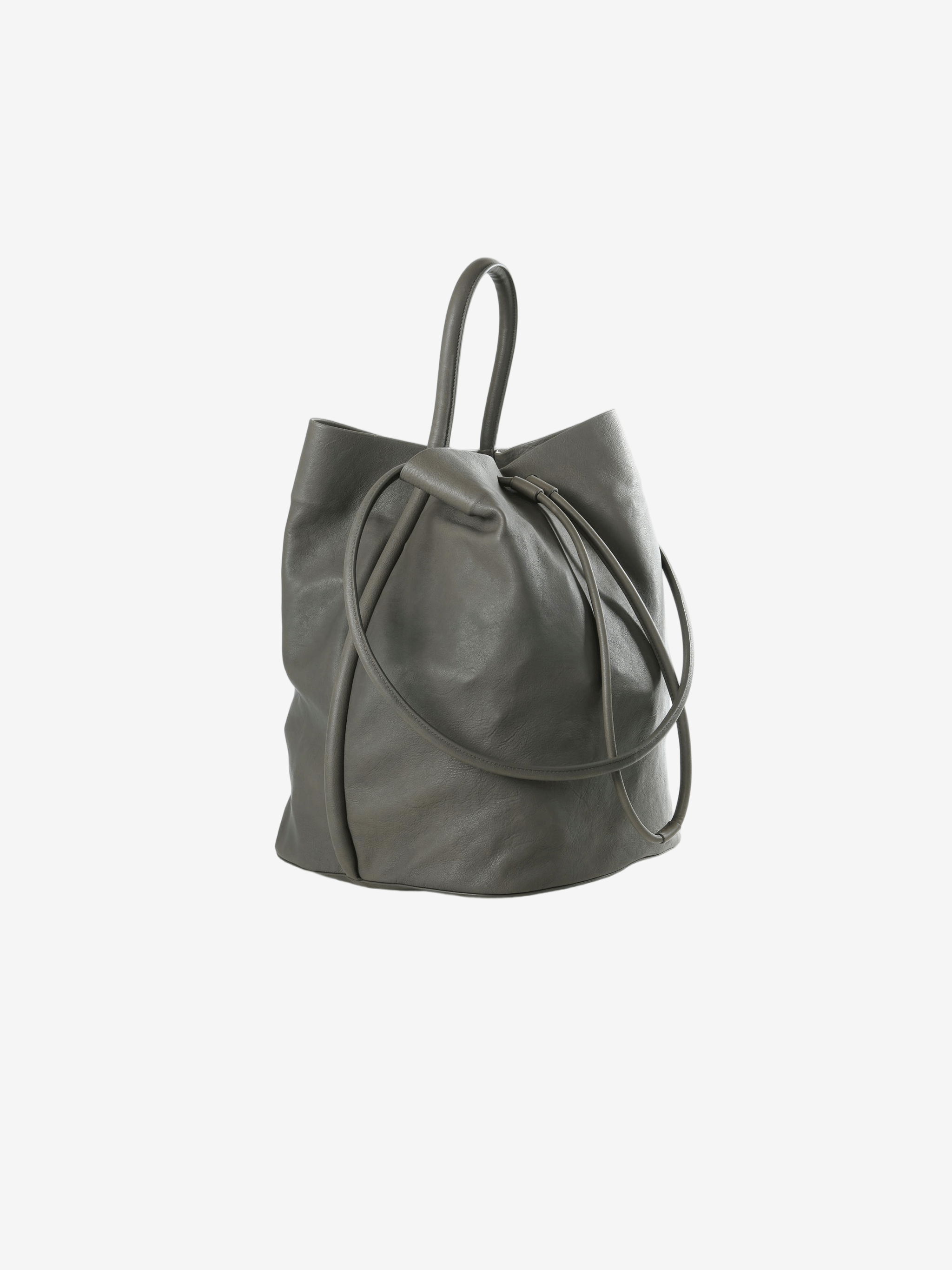 Grey bag, side view