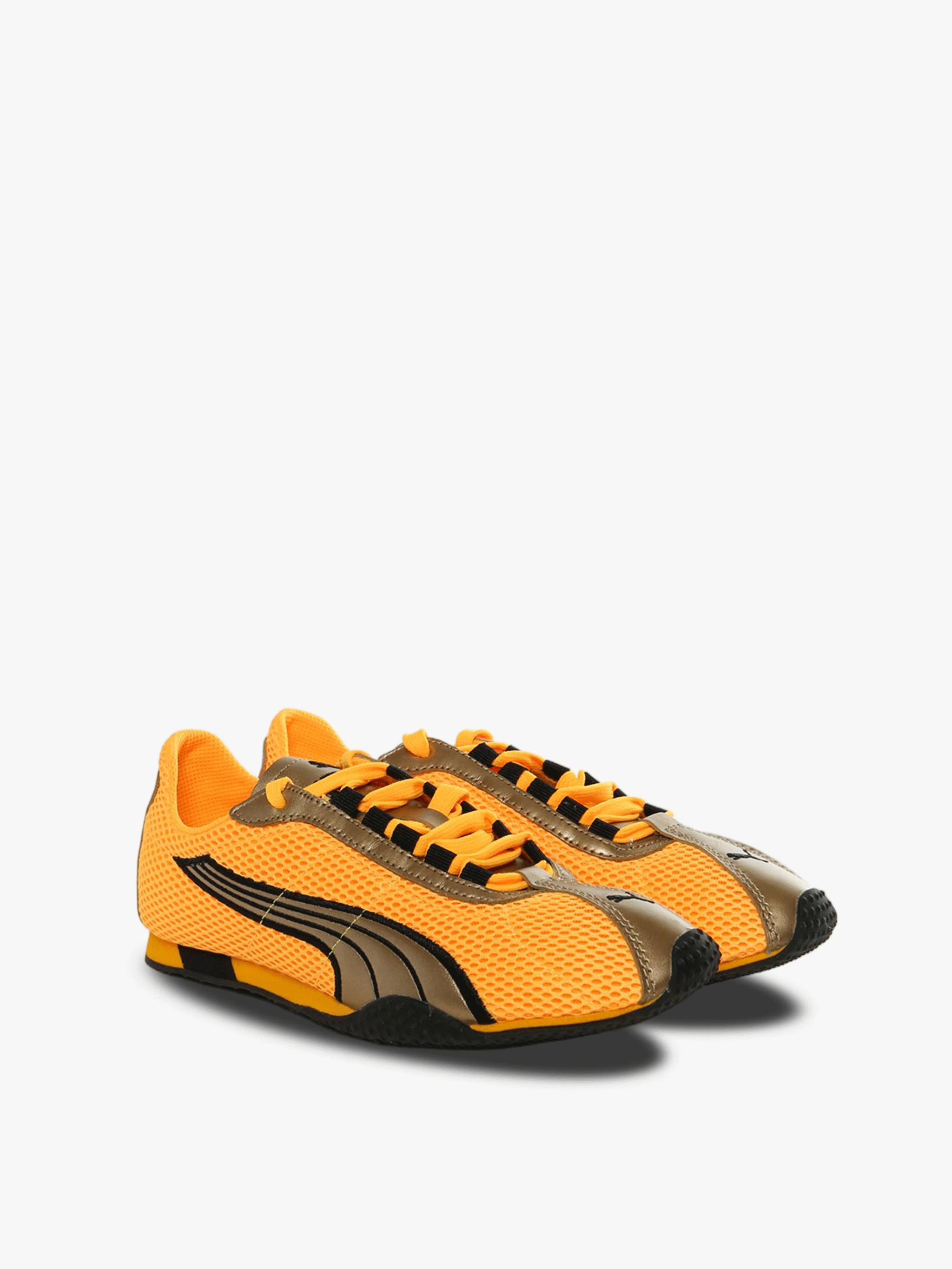 Yellow sneakers, side view