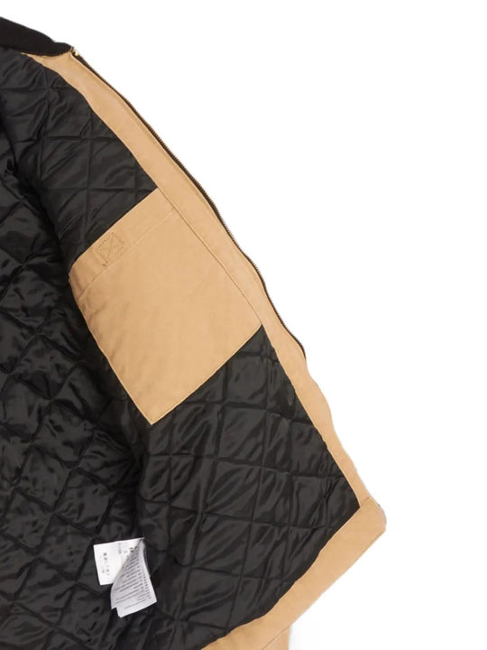 Tan jacket, front view