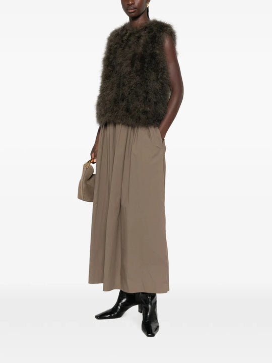 Brown jacket, full body view