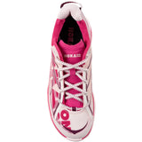 Pink shoes, front view