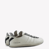 Tan shoes, side view