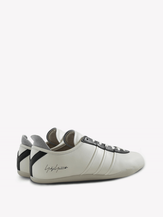Tan shoes, side view