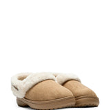 Tan shoes, front view