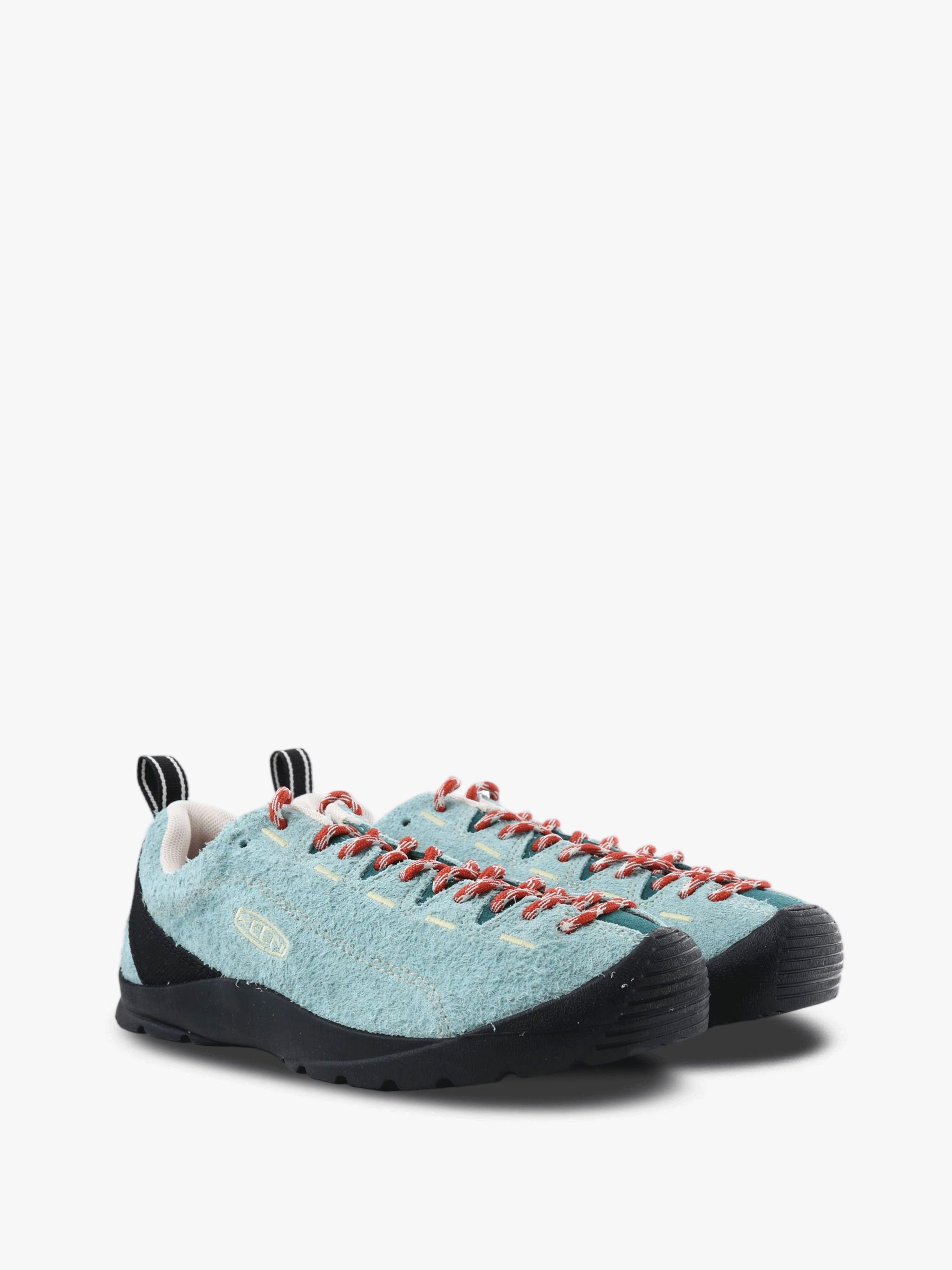 Blue shoes, front view