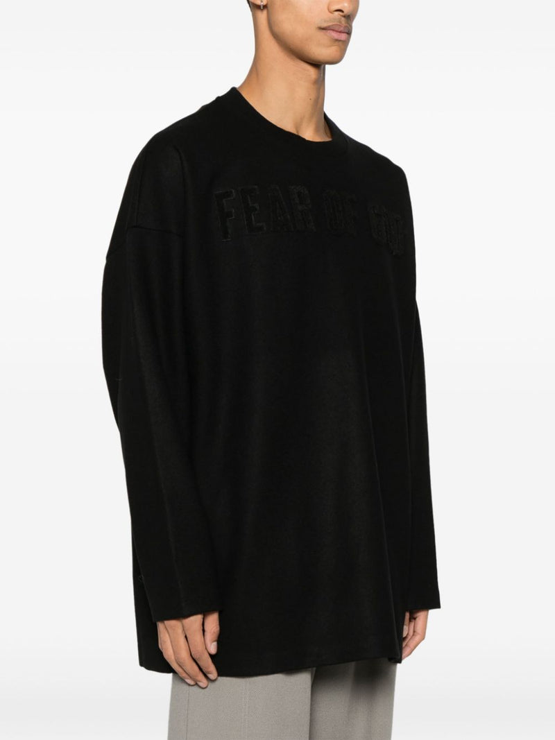 FEAR OF GOD - Men Logo Patch Long Sleeve Tee