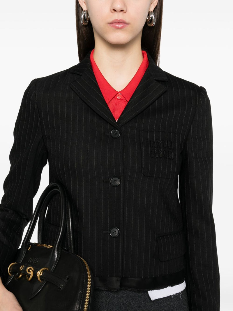 MIU MIU - Women Pinstripe Suit Jacket