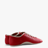 Red shoes, side view