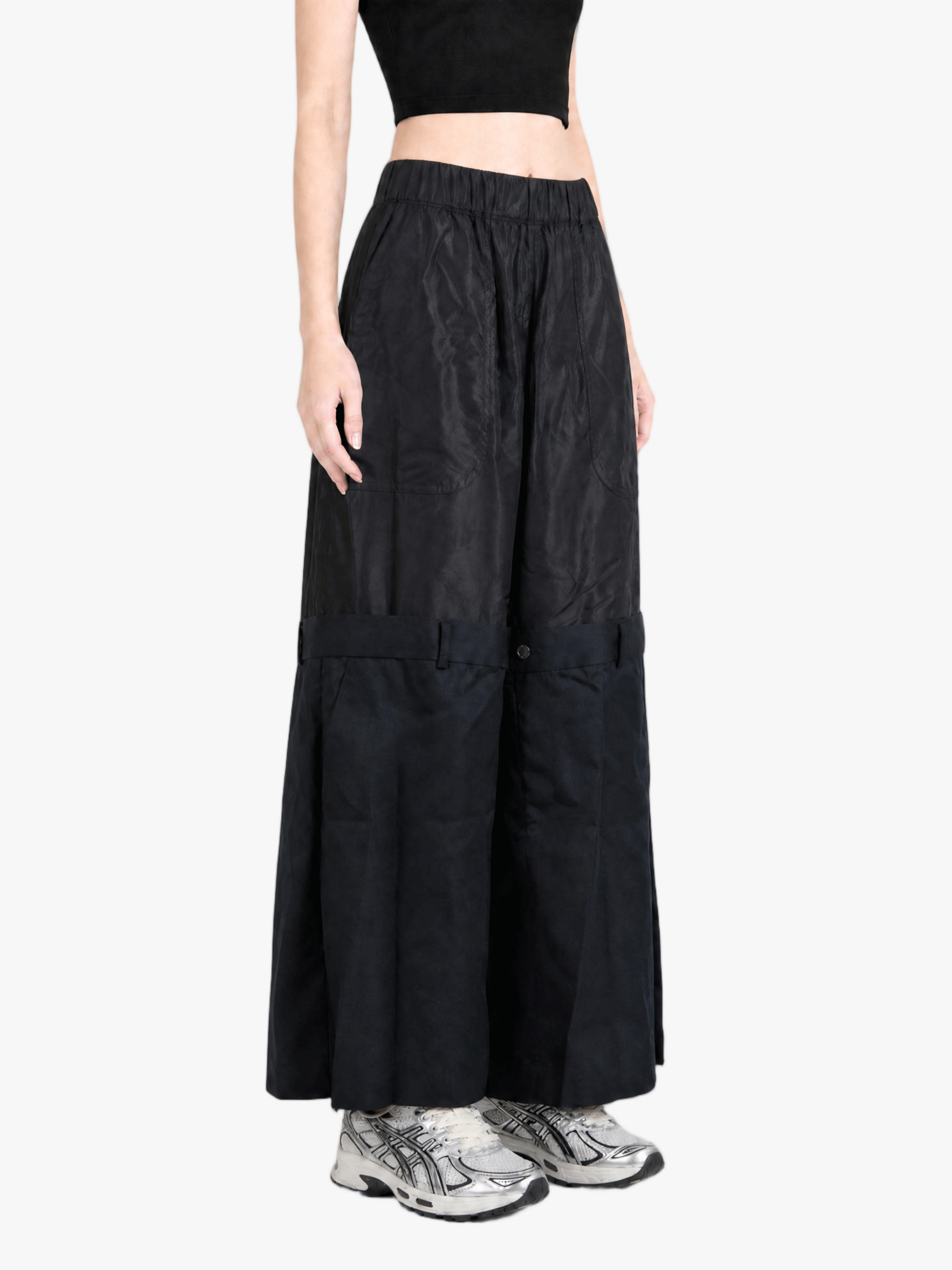 Black pants, full body view