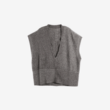 Grey knitwear, front view
