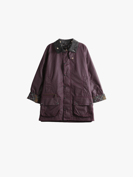Burgundy jacket, front view