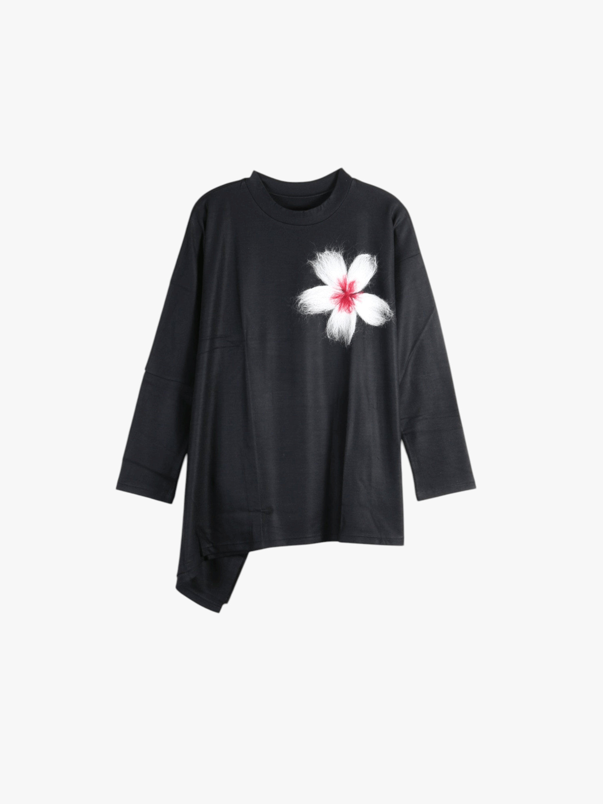 Black knitwear, front view
