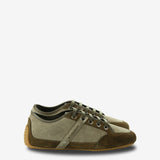 Green sneakers,front view