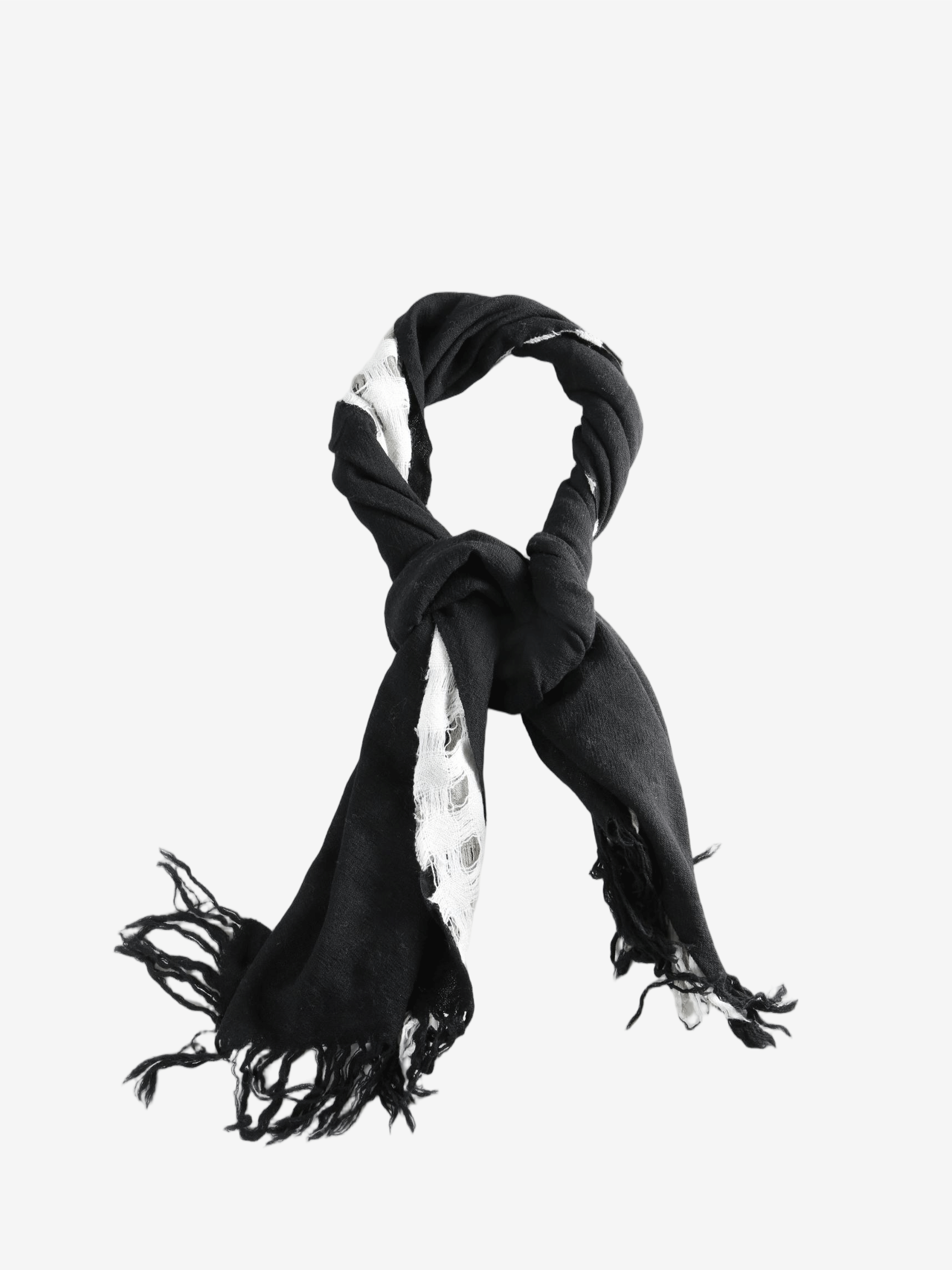 Black scarf, front view