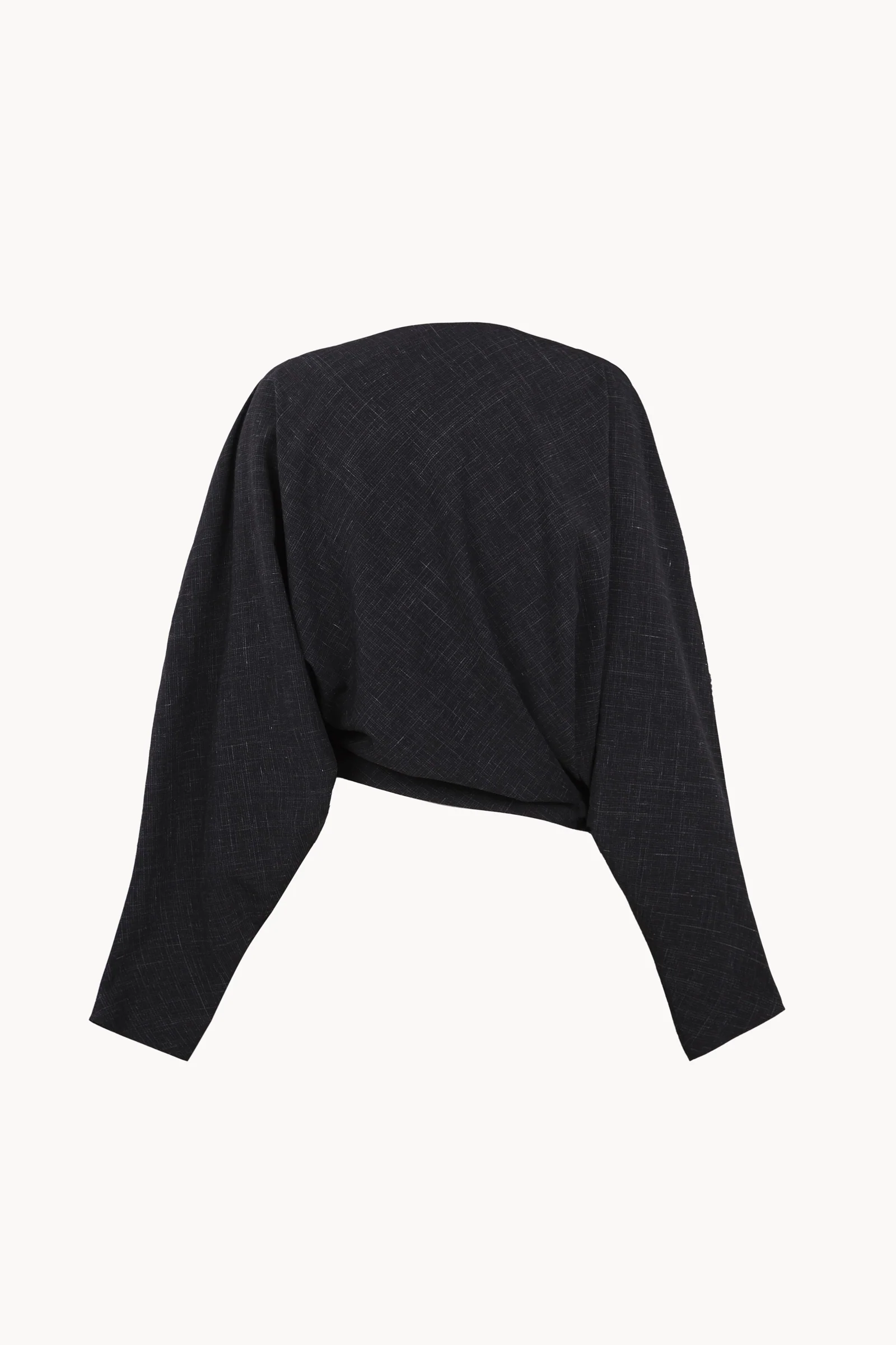 Black top, back view
