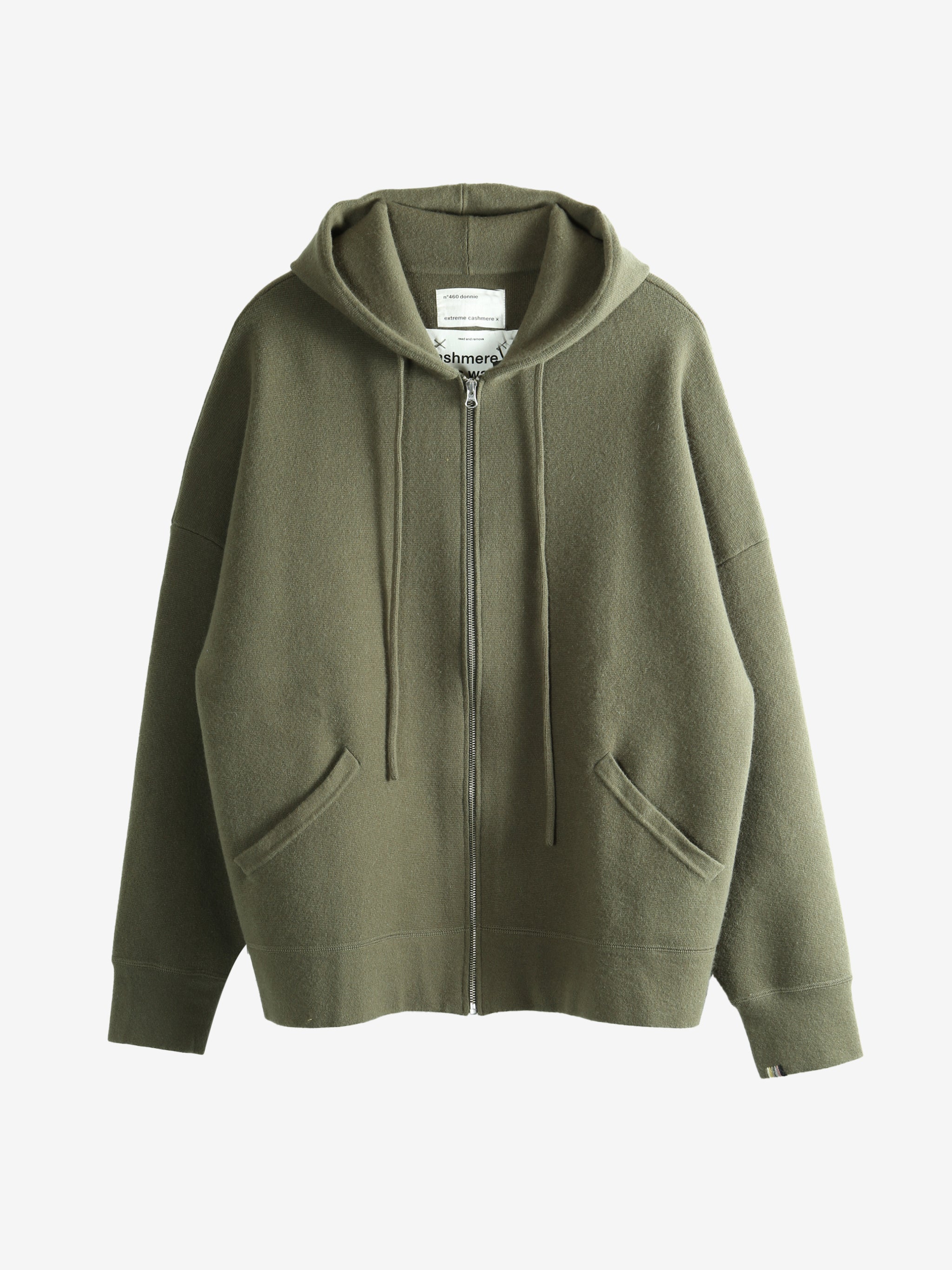 Green hoodie, front view