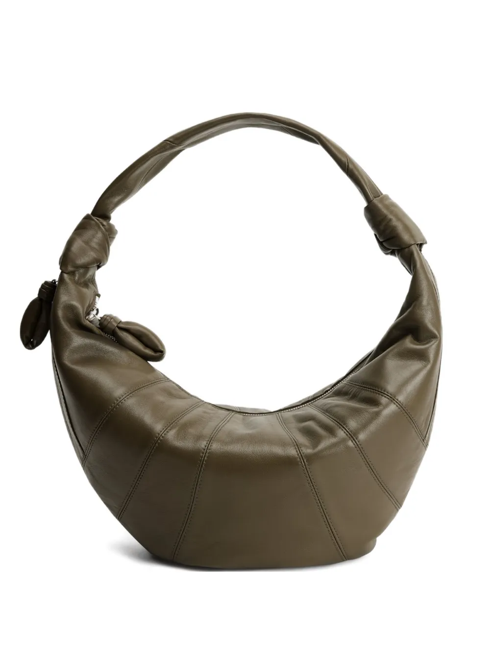 Tan bag, front view