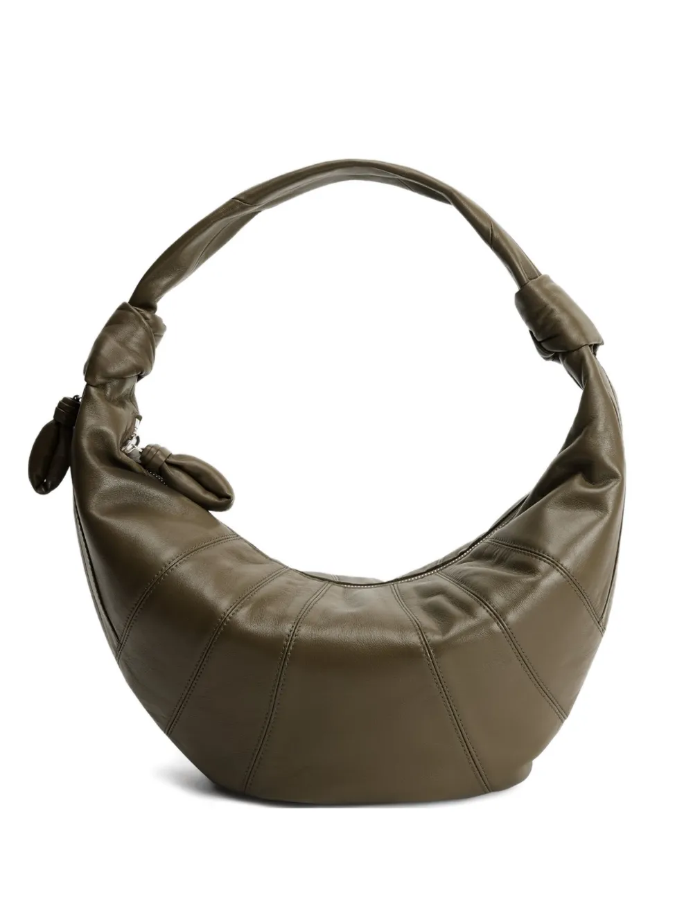 Tan bag, front view