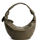 Tan bag, front view