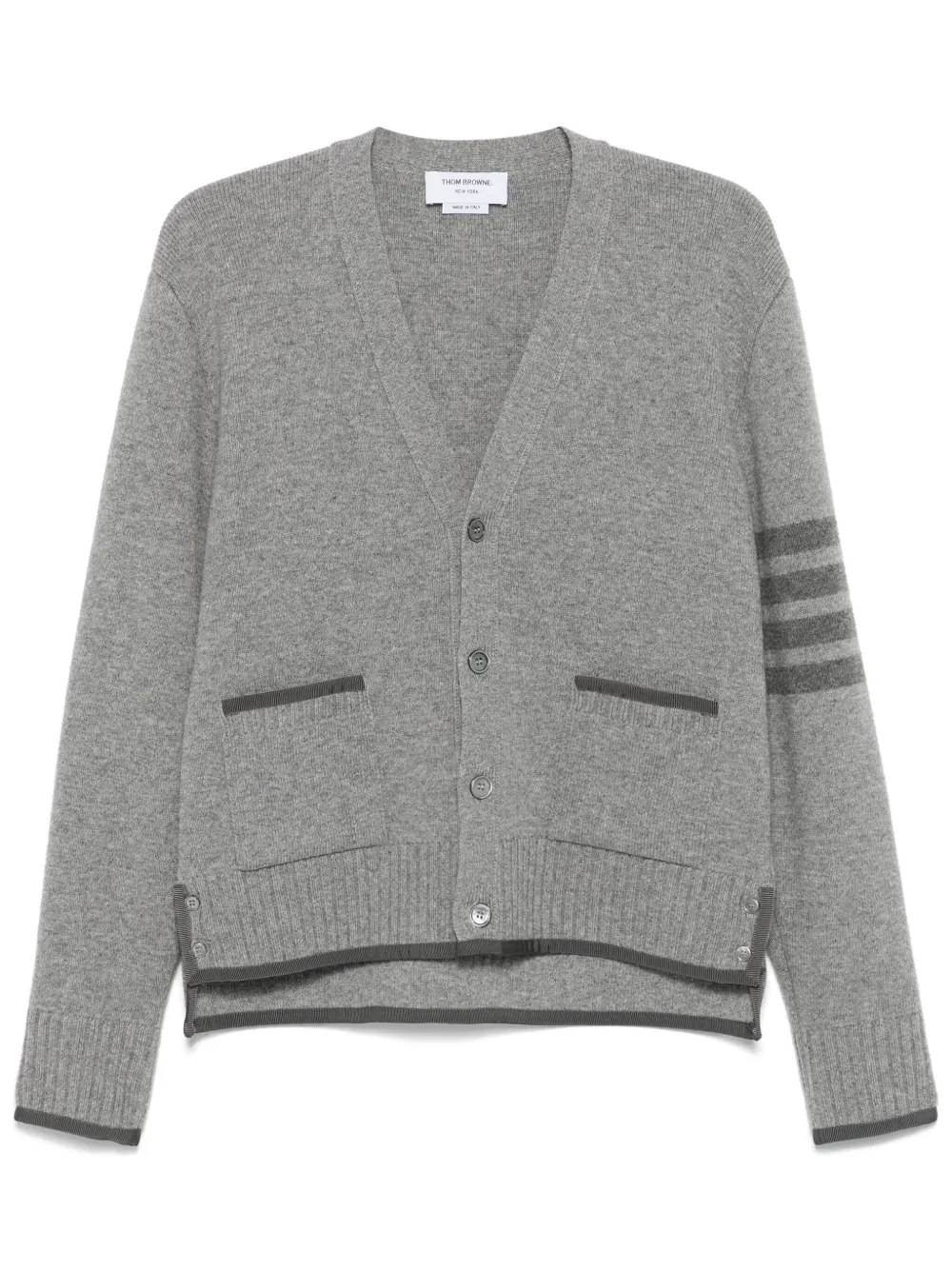 Grey knitwear, front view